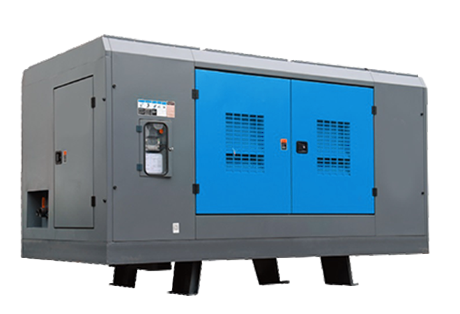 Deep well screw air compressor